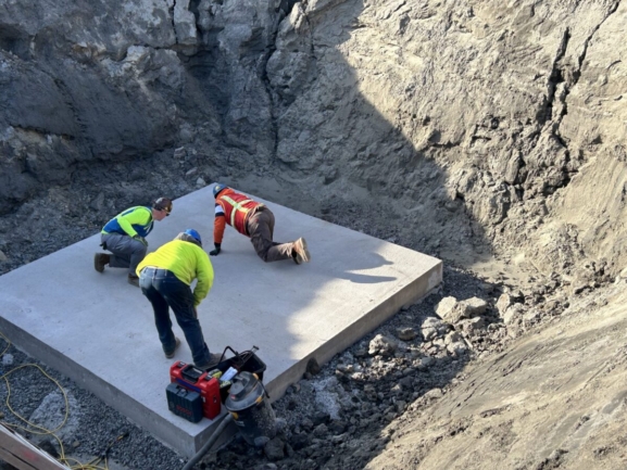Complete Wastewater System with Thern Crane for Lifting Components