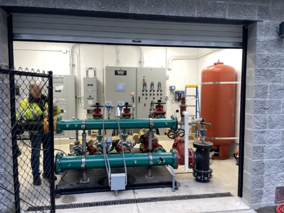 Water Pressure Boosting System in Urban Neighborhood