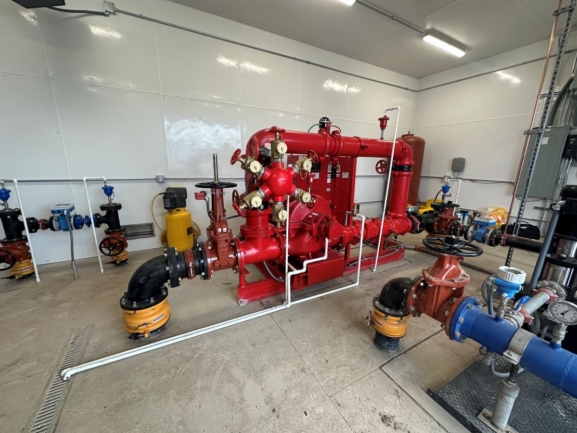 Complete Wastewater System with Thern Crane for Lifting Components