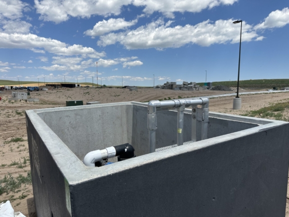 Valve vault at the air force base in Wyoming.