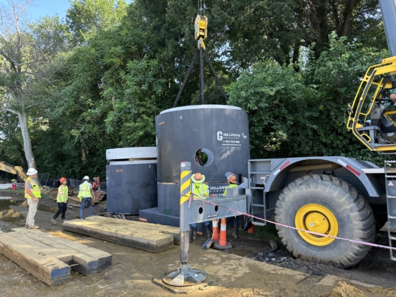 Flood mitigation system at US Naval Academy in Annapolis, Maryland