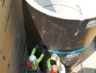 Wet well at wastewater pump station in Kitsap County, Washington