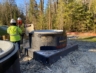 Installation of the Bridge View wastewater pump station in Port Orchard, Washington