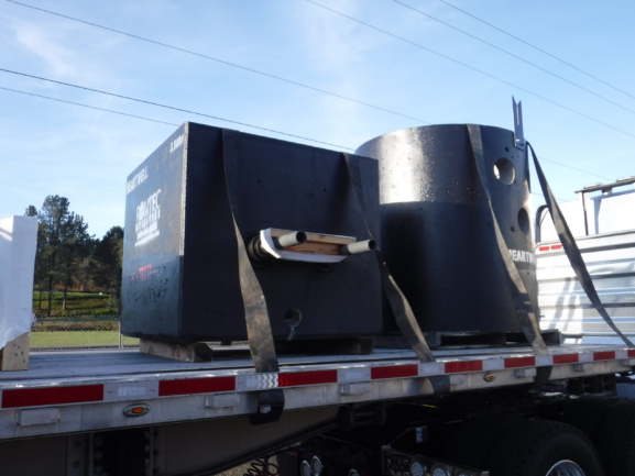 Romtec Utilities ships a wastewater liift station to the Heartwell Renewables project site in Hastings, Nebraska.