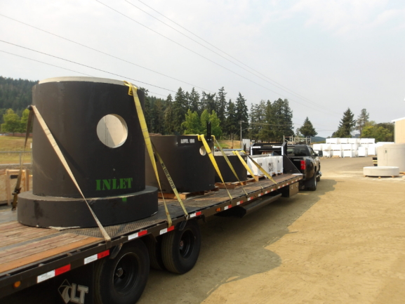 Installation of a Romtec Utilities development stormwater pump station in Gresham, Oregon