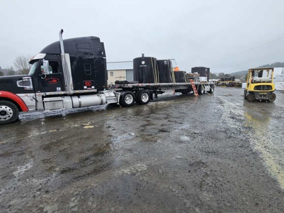 Shipping the housing development wastewater pump station to Cameron, Arizona