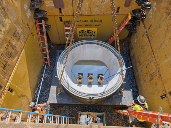 Installation of the manufacturing wastewater system in Spartanburg County, South Carolina