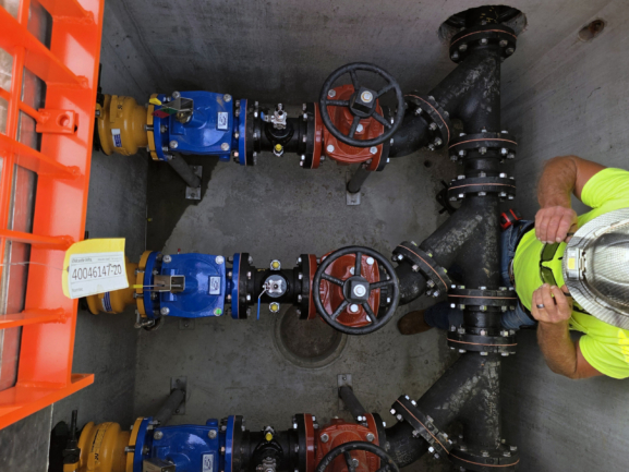 Installation of the manufacturing wastewater system in Spartanburg County, South Carolina
